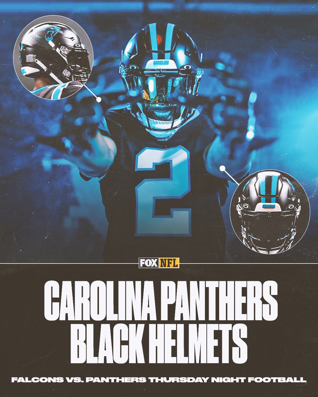 FOX Sports: NFL on X: 'The #Panthers are debuting their ⚫️black