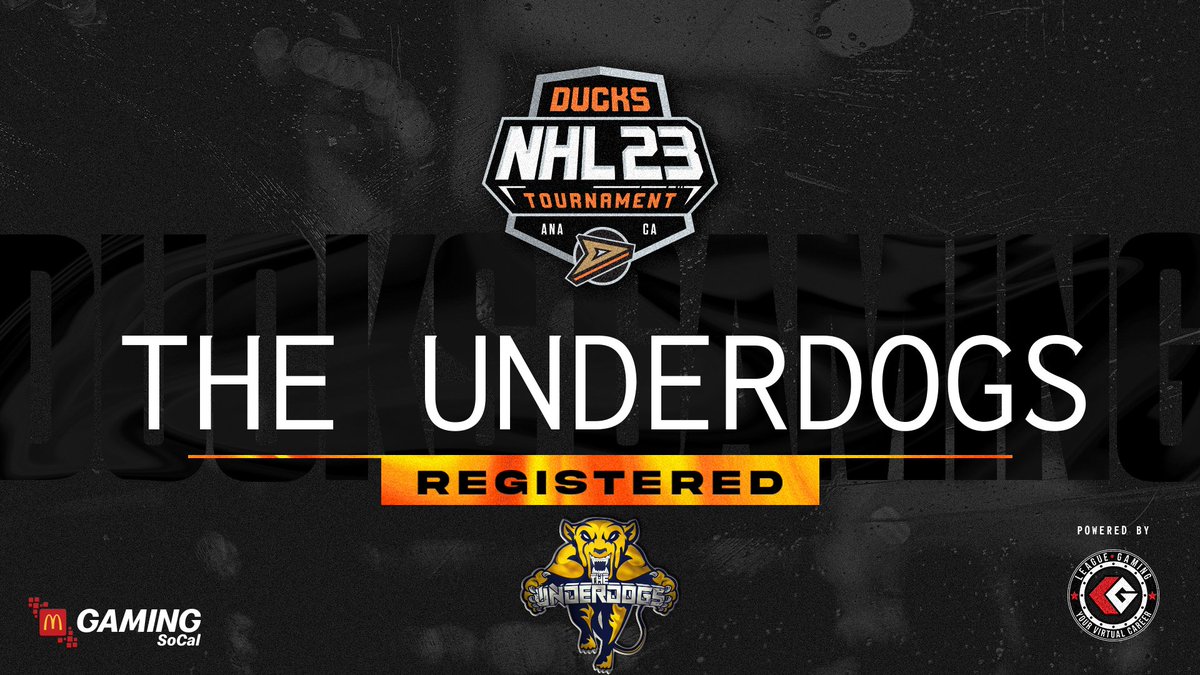 🐶 Our official roster for the <a href="/NHLDucksGaming/">Anaheim Ducks Gaming</a> x <a href="/leaguegaming/">Leaguegaming</a> NHL 23 launch Tournament 🐶

LW : <a href="/Sammaaee/">Sam</a> 
C : <a href="/Jackz_NHL/">Jxcou_91</a> 
RW : <a href="/RocketNHL/">Ket</a> 
LD : <a href="/DeeksNHL/">DK</a> 
RD : <a href="/clxvette/">Clavette</a> 
G : <a href="/Rainz1eshl/">Rainz</a> 

Utils : 
<a href="/I_HDC_I/">HDC</a> 
<a href="/Groulxz_/">Groulxz</a>