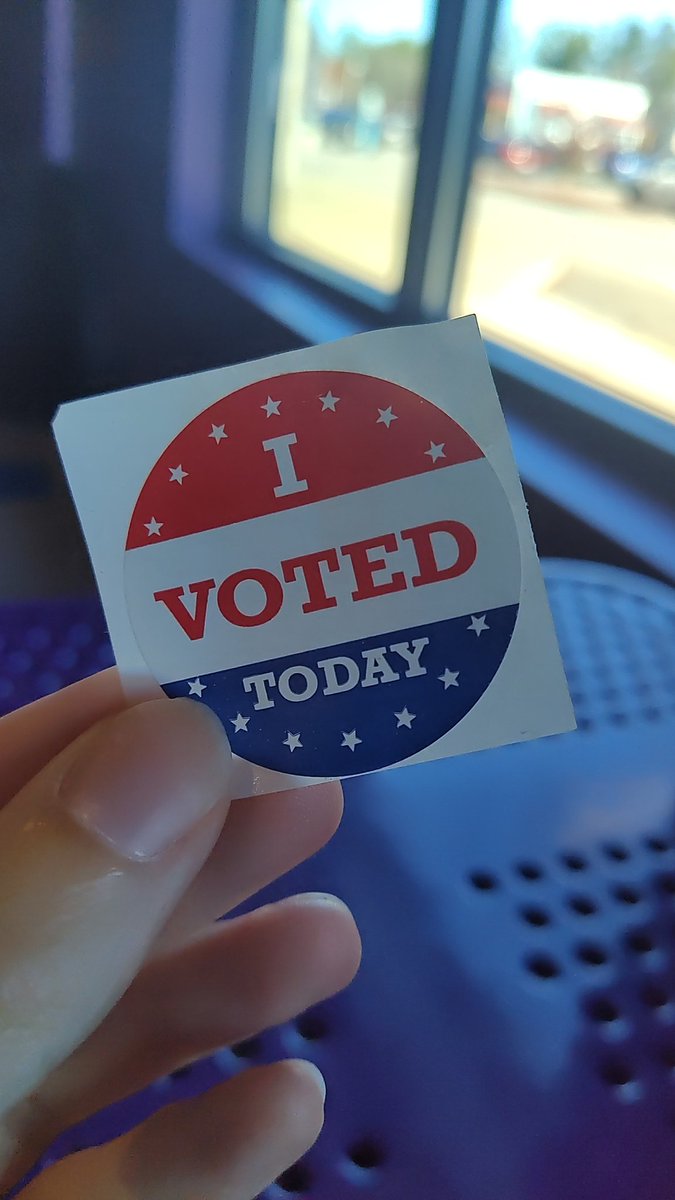 Get out there, friends! The only way to keep a democracy is to PARTICIPATE! #Vote