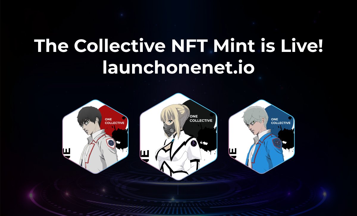 The @launchonenet "The Collective" NFT is now live! 🥳🥳

Mint yours now:
125 sSCRT
751 Collection

Live on launchonenet.io !! ⚔️🎮🐒

$ONET $SCRT