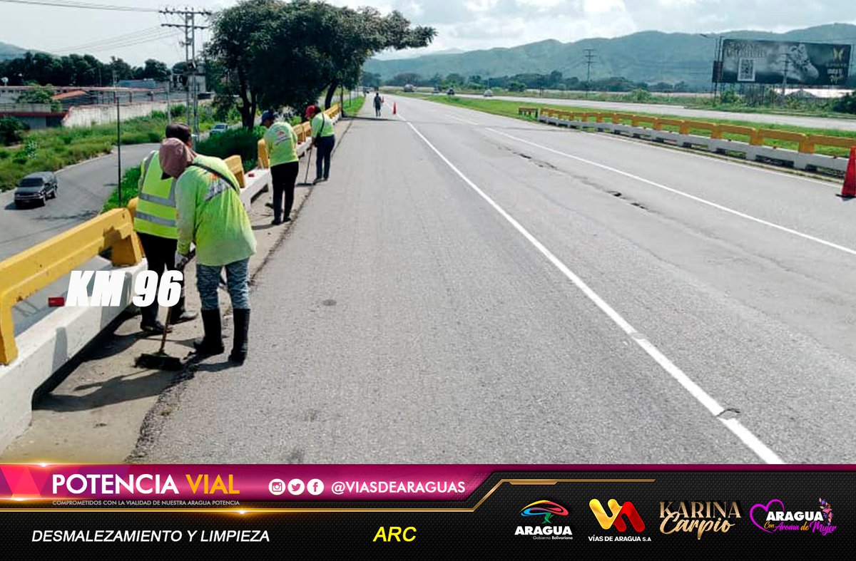 viasdearaguas's tweet photo. 🚧📸Trabajamos con desmalezamiento y limpieza tramo #Aragua km 96 cumpliendo las líneas estratégicas del Pdte. @NicolasMaduro y de la Gdora. @Soykarinacarpio con la constancia y esfuerzo
#CambiemosElSistema
@dcabellor @VTVcanal8 @Elperiodiquito @noticierovv https://t.co/3woF3sgnOV