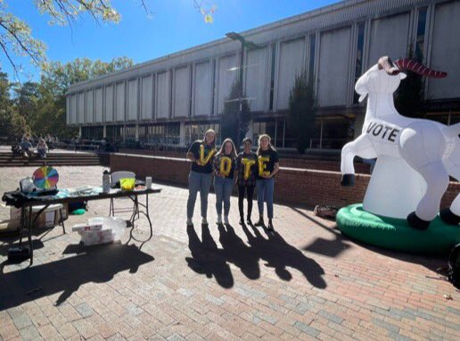 What would the Greatest Of All Time (GOAT) do? They would vote in the midterms today! 

Stop by our Vote Goat table <a href="/UNC/">The University of North Carolina at Chapel Hill</a> to get your election questions answered before you hit the polls today! 

#YouthVote #campustakeover