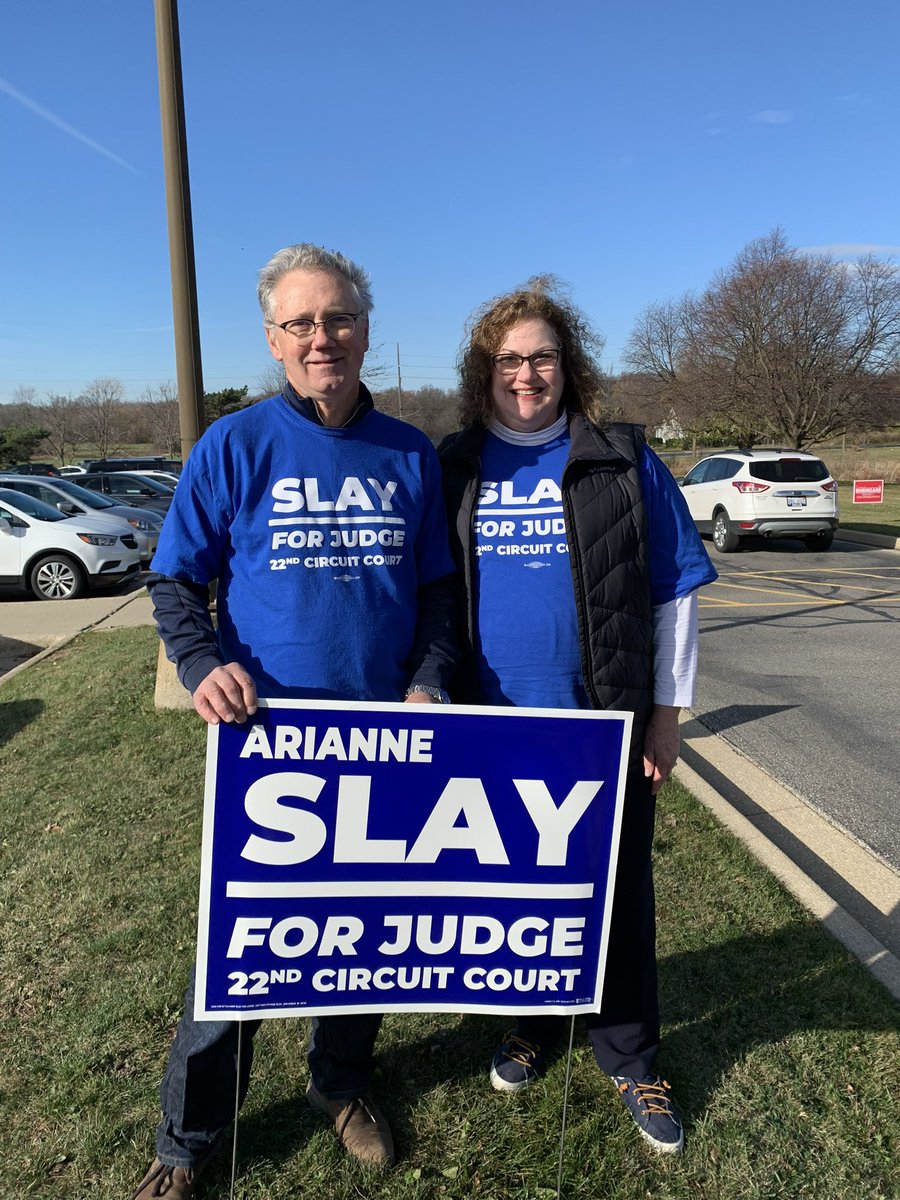 SlayforJudge's tweet photo. Thankful to all of our #TeamSlay members repping Arianne at the polls today! https://t.co/xZa4gFGYxA