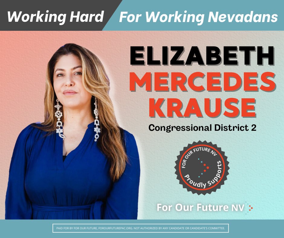 We support @mercedes4nevada for Congressional District 2. She's an educator, mother, union activist, and proud member of the Oglala, Lakota Nation, who listens to her community and advocates for them everyday! Today, vote @mercedes4nevada for Congress! fofnvelections.org