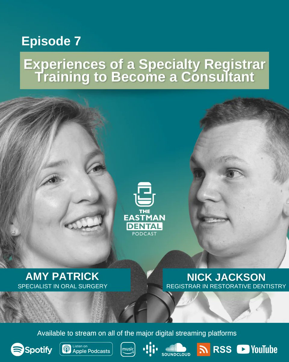 EDHEC_ADDE's tweet photo. Have you listened to the final episode of our postgraduate training in dentistry series yet? Now available on all streaming platforms! #DentalTraining #PostgradTraining #TheEastmanDentalPodcast https://t.co/wYEo9pp9HC https://t.co/tSCLWaYcFz