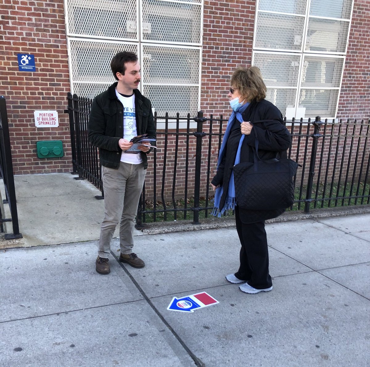 nylcv's tweet photo. #nylcv’s Matthew Salton is in #ForestHills getting voters out for @AndrewHevesi, @Grace4NY, &amp; #JoeAddabbo, while #nylcv’s Devin Callahan is making sure #Brooklyn knows to FLIP THEIR BALLOTS &amp; VOTE YES on PROP 1, the Environmental Bond Act. Get out there, NY! Polls open until 9! https://t.co/dI2URUTlKa