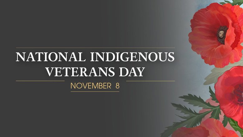 November 8 is National Indigenous Veterans Day. Thank you for the important contributions made by all Indigenous Veterans in service to Canada. Let us remember.