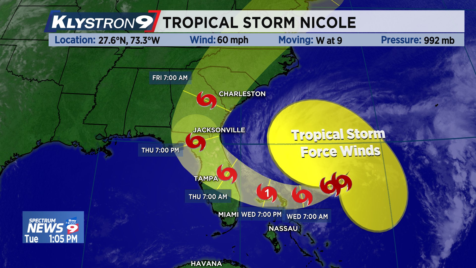 Spectrum bay news 9 weather on twitter 1 pm tue update on tropical