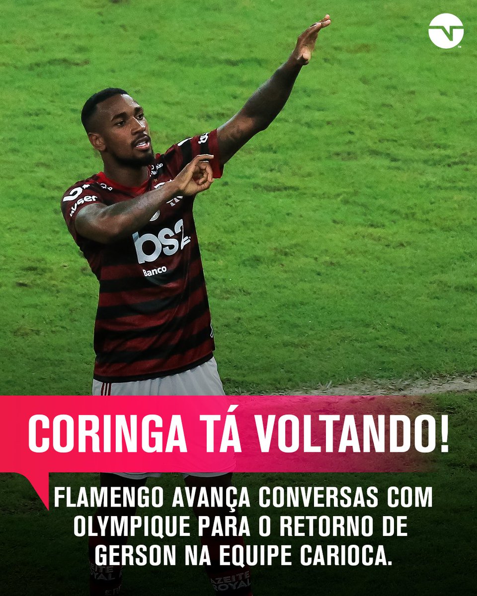 O HOMEM VEM AÍ! 🔥 De acordo com informações confirmadas pela TNT Sports, o Flamengo está com conversas abertas com o Olympique para o retorno do jogador no Rubro-Negro. O que achou, torcedor?
