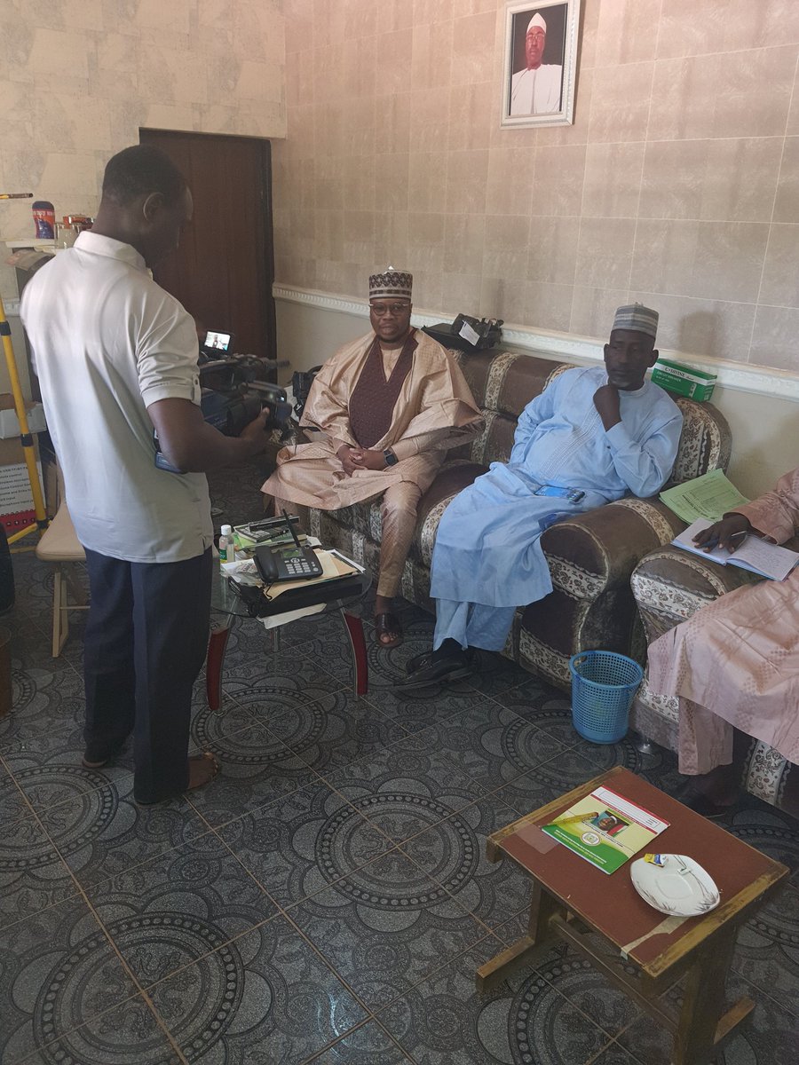 absmag's tweet image. Yesterday I reported to my new office as the Commissioner for Information and Culture. I immediately went on a visit of the media houses, Kebbi TV and Kebbi Radio to have a better understanding of their operations and get to know their management and staff.