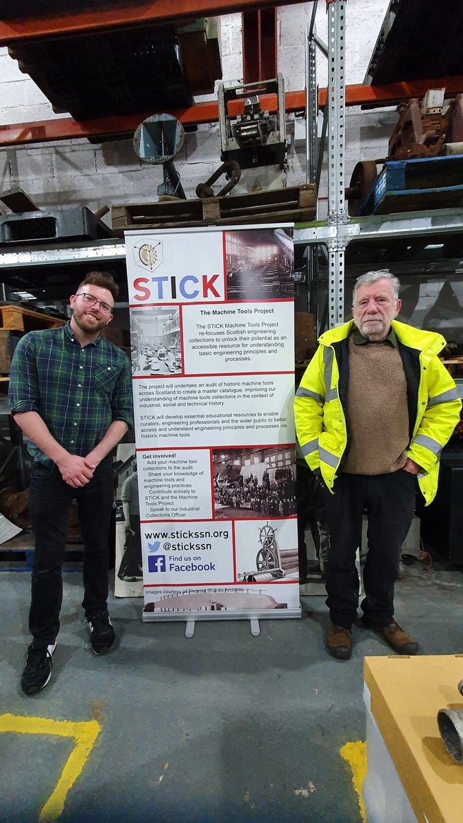 GoIndustScot's tweet image. Very happy to be spending the next few days with this lovely gang of @GoIndustScot museums people @SummerleeMuseum getting trained up on caring for large industrial objects by our guru @jimatstninians
😁