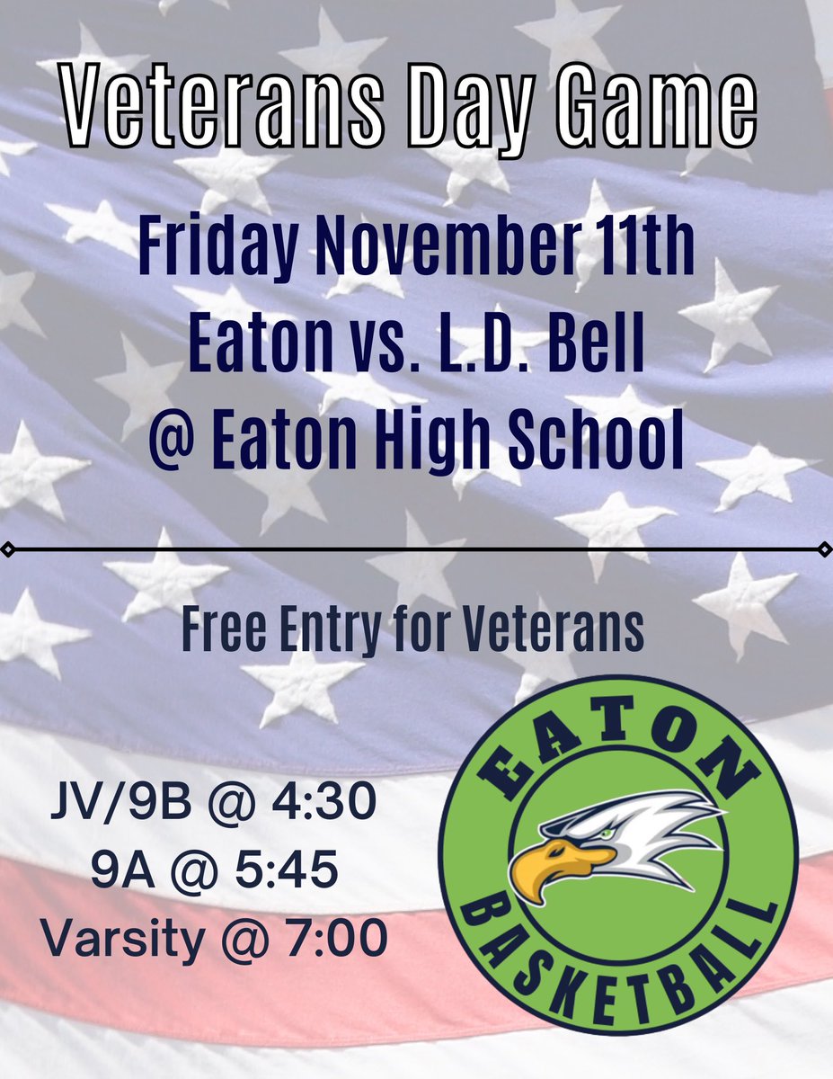 EatonEagleHoops's tweet photo. Season Opener!!!!!! Let's Get It Going 😤🇺🇸 https://t.co/dt6qJRu90L