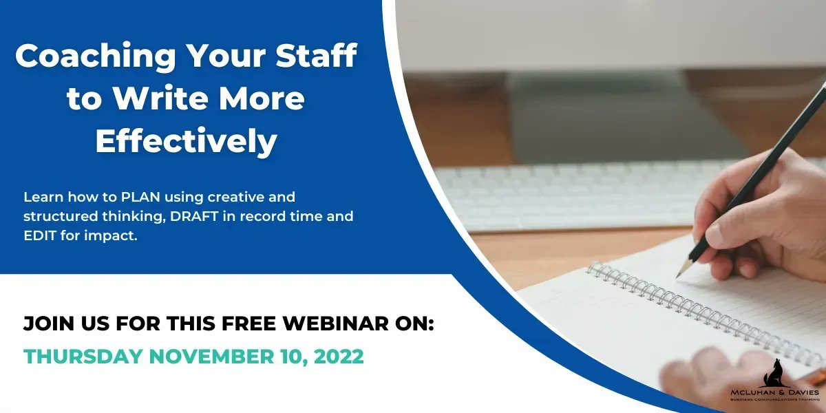 CommunicateGuru's tweet photo. Registrations are filling up fast for our upcoming free webinar! 

Join us and stop editing your staff’s writing; provide feedback so they can make the changes themselves! 

Be sure to register today if you haven’t already!

https://t.co/OWG7n5Z67p https://t.co/RfWx708ZvX