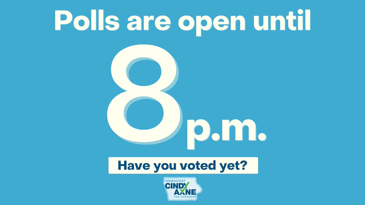 Folks, we've only got a few hours left until the polls close at 8pm.

Have you voted yet?

Make your plan: iwillvote.com