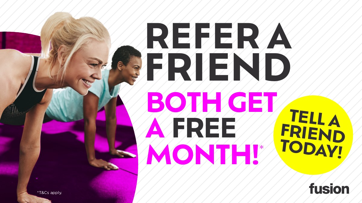Start of a new week means a new chance to smash your goals, why not bring a friend along to support? 🧑‍🤝‍🧑

Invite them to 3 x FREE gym or lane swim sessions! If they join, you both get a month FREE.

Refer a friend here 👉 bit.ly/referafriend11