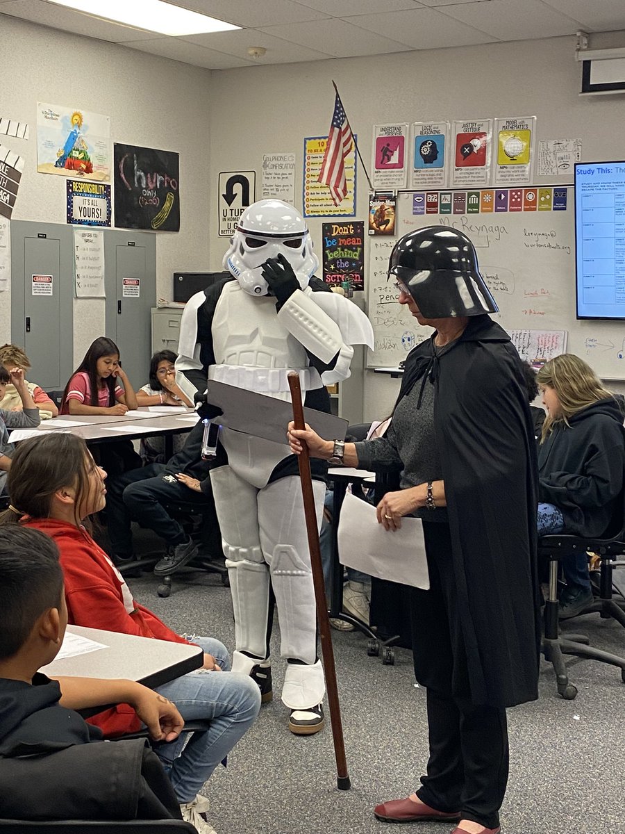 AshleyMBSD's tweet image. 5th grade #bsdGATE Camp was out of this galaxy! Students practiced the 7 Habits and team building through many activities with a Star Wars twist! From team challenges to a laser tag battle against the stormtroopers, the kids had a blast defeating the Empire!