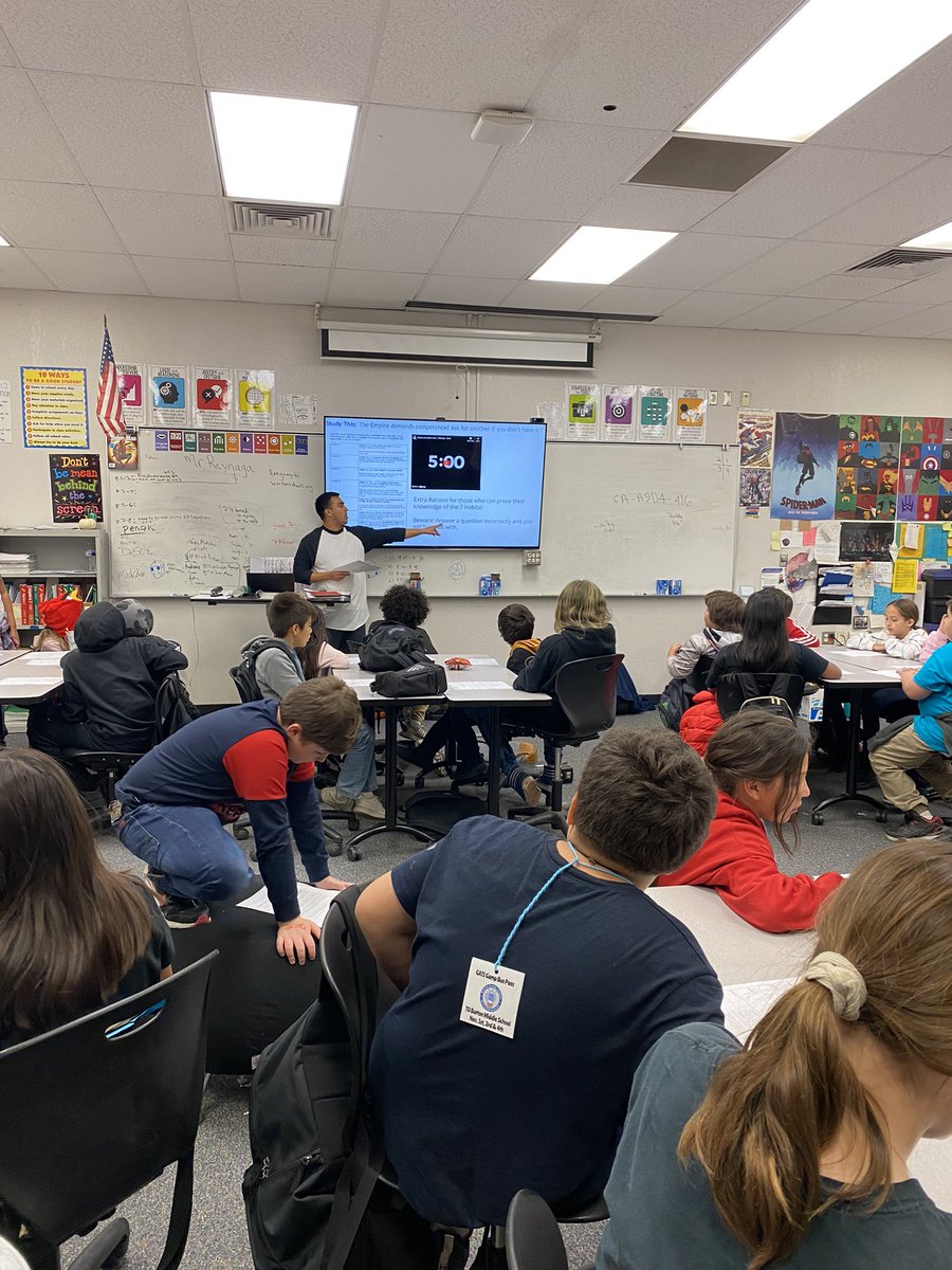 AshleyMBSD's tweet image. 5th grade #bsdGATE Camp was out of this galaxy! Students practiced the 7 Habits and team building through many activities with a Star Wars twist! From team challenges to a laser tag battle against the stormtroopers, the kids had a blast defeating the Empire!