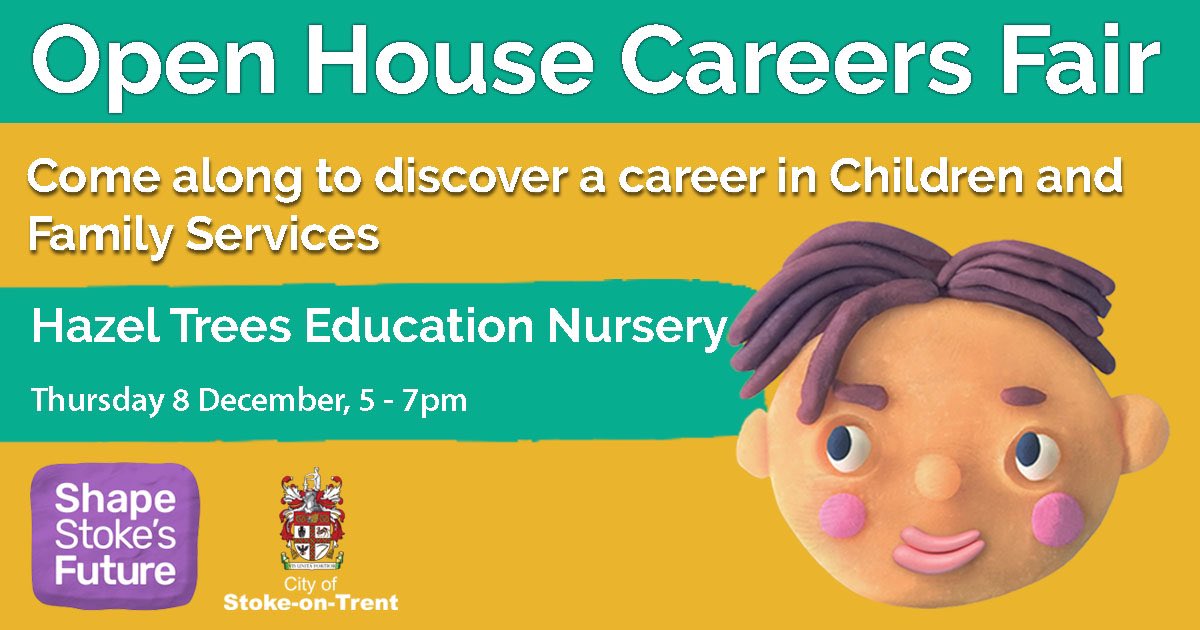 SoT_Academy_'s tweet photo. 🔵Are you are children's social worker?

🔸Come along to our open house careers fair, we are recruiting social workers, team managers, specialist practitioners, residential care workers and team coordinators.

◽️Help us #ShapeStokesFuture and be the change our children need. https://t.co/oJZsgp7Mzs