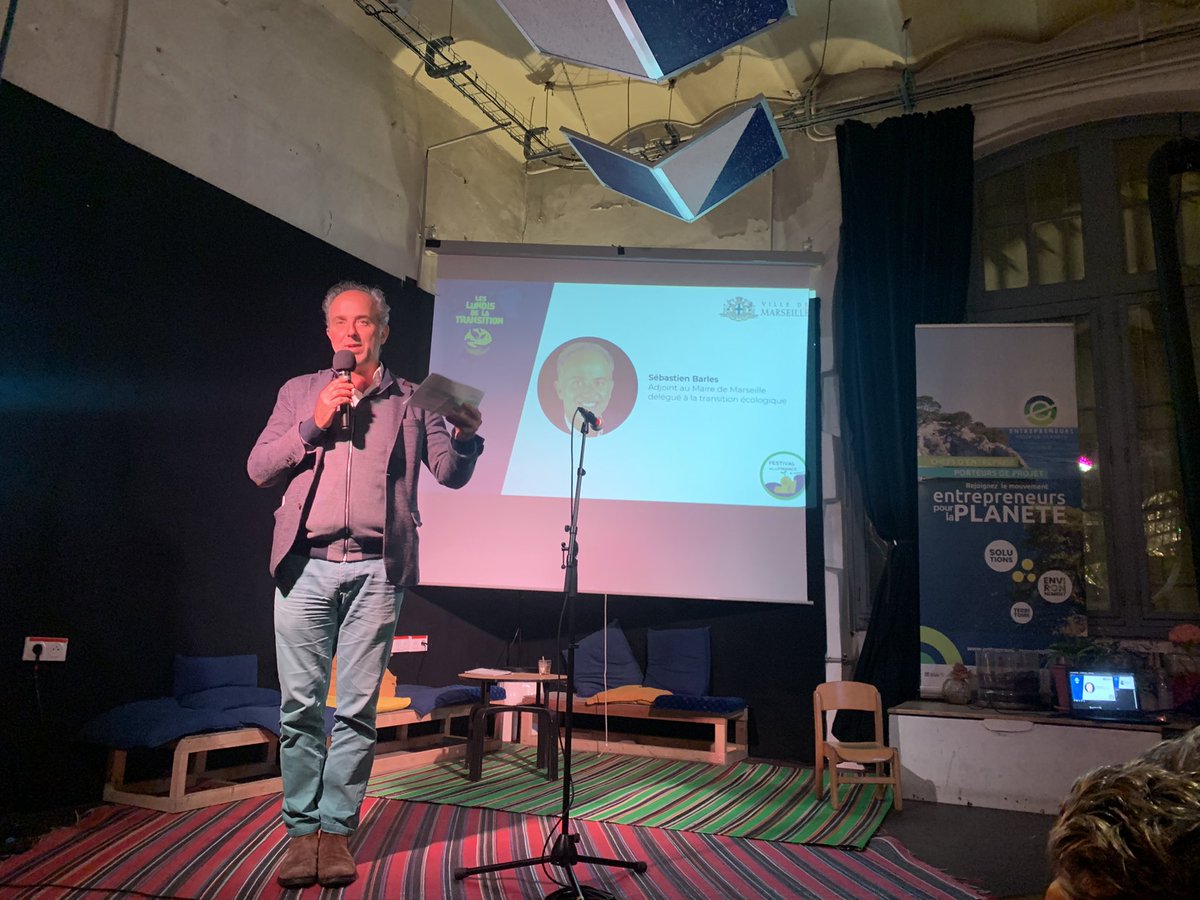 [#Lundis de la transition <a href="/eplplanete/">Entrepreneurs Pour La Planète</a> x <a href="/marseille/">Ville de Marseille</a>] <a href="/sebbarles/">Sébastien Barles</a> adjoint au maire transition écologique de <a href="/marseille/">Ville de Marseille</a> “Nous croyons à ces projets collaboratifs et aux dispositifs incitatifs qui permettent aux citoyens de soutenir ces initiatives.”