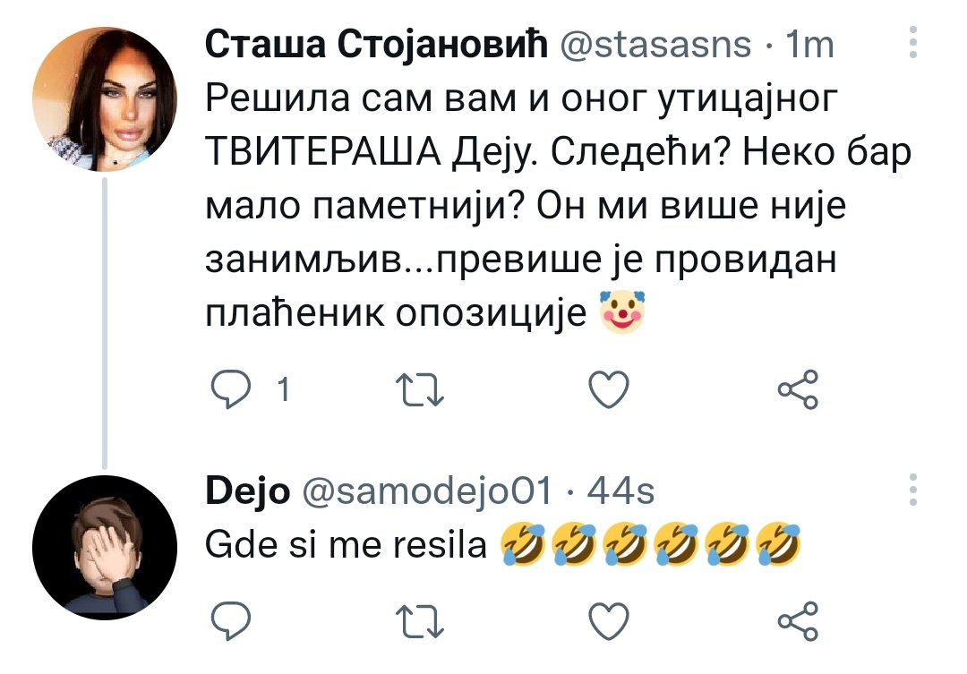 samodejo01's tweet photo. Resen sam 🤡🤡🤡 https://t.co/HU4MVMhm0J