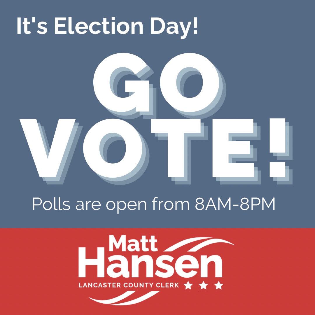 Matt Hansen, Lancaster County Clerk (@matthansenne) on Twitter photo 