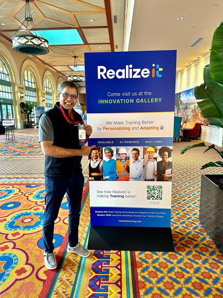 Looking forward to another day of networking at #learning22! Stop by our kiosk to meet our CEO, <a href="/1manojkulkarni/">Manoj Kulkarni</a>, and to discuss adaptive training and personalized learning!

#adaptivelearning #workforcetraining #talentdevelopment