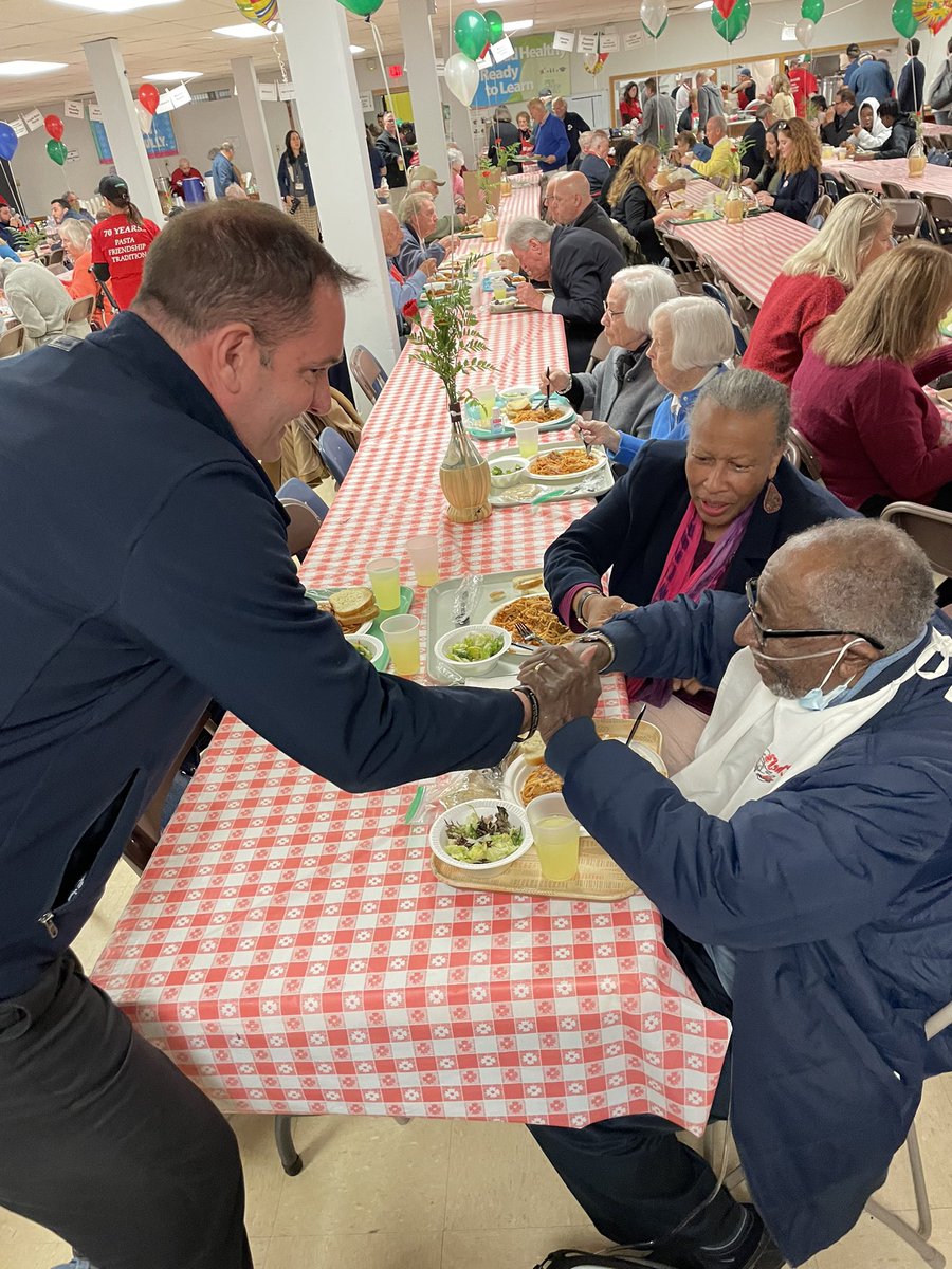 FDConole's tweet photo. At the annual spaghetti dinner greeting voters! https://t.co/rLf81Yku7a