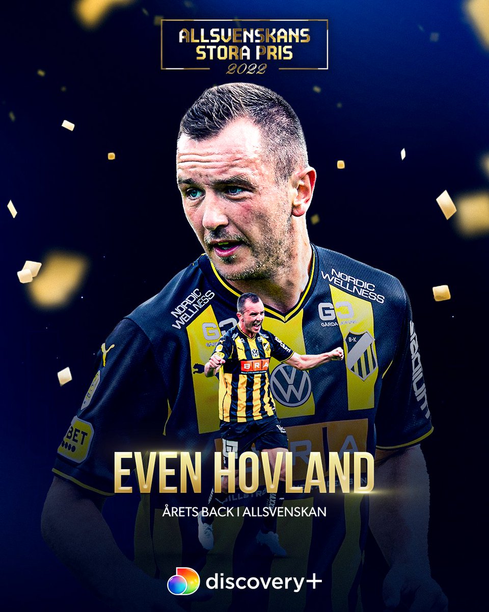 Even Hovland, BK Häcken, är årets back i Allsvenskan 🏆