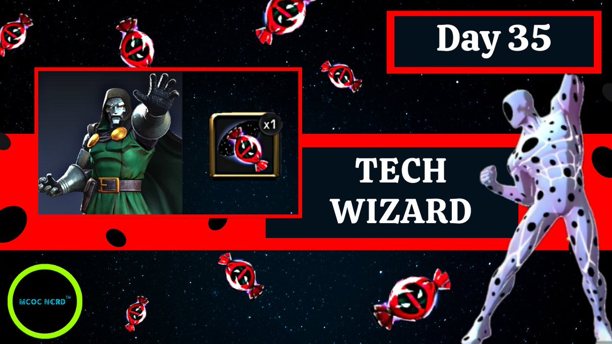 MCOC_NERD's tweet photo. TECH WIZARD : MCOC Candy Target🎯 Today - DOCTOR DOOM Duel Target - Day 35 Solo Objective! Watch https://t.co/CQacFyTSiE via @YouTube 

#mcoc
#mcocnerd
#dueltarget
#contestofchampions https://t.co/2RzA1cQBSR