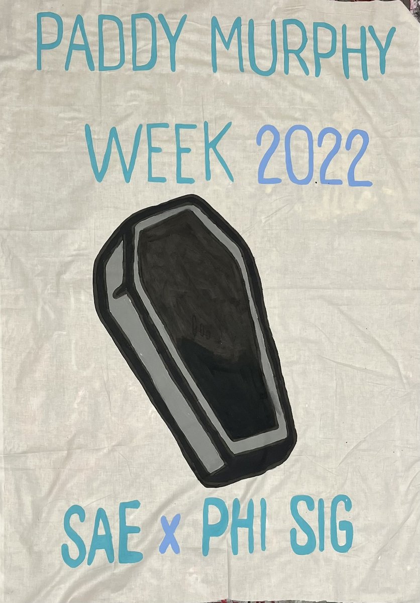 #paddymurphyweek2022
Phi Sig is so excited to participate in <a href="/SAECMICH/">Sigma Alpha Epsilon</a> philanthropy week this week!! 😎🤩