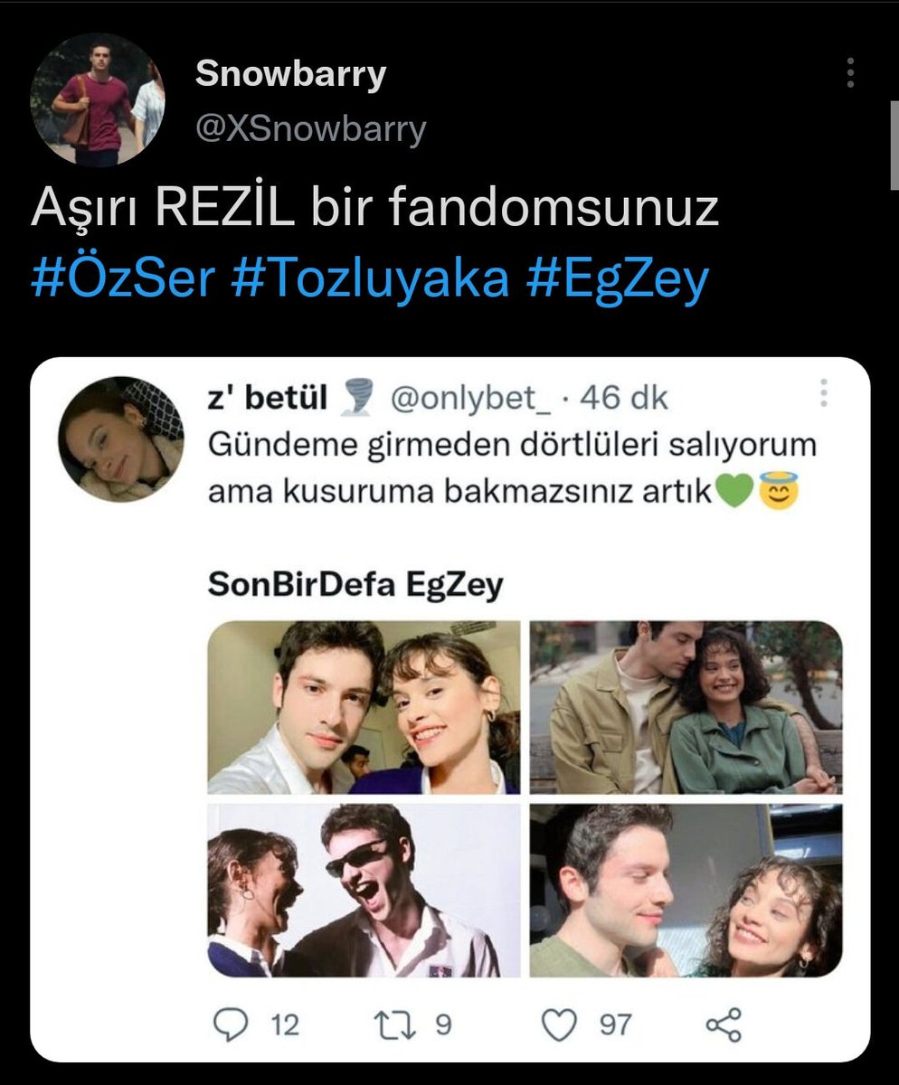 Haktana hakaret eden dizi bitsin diye tag açan fandom mu söylüyor bunu komik:Dhdjejdjdjdkkdkdkdkddk