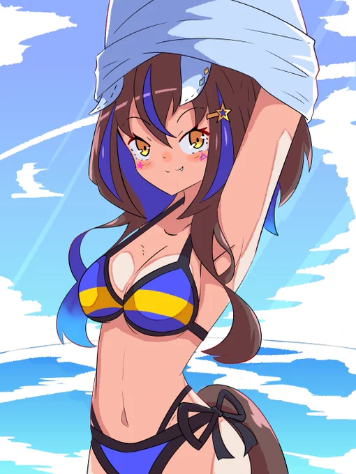 水着ダイタクヘリオス! #いいおっぱいの日 