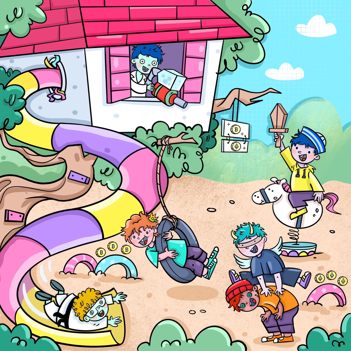 (8/10) The Degen Playground

Our exclusive, token-gated community for holders to learn, network and grow. It is in our ethos to empower our community and we will propel this effort with the Degen Playground — our Homebase.