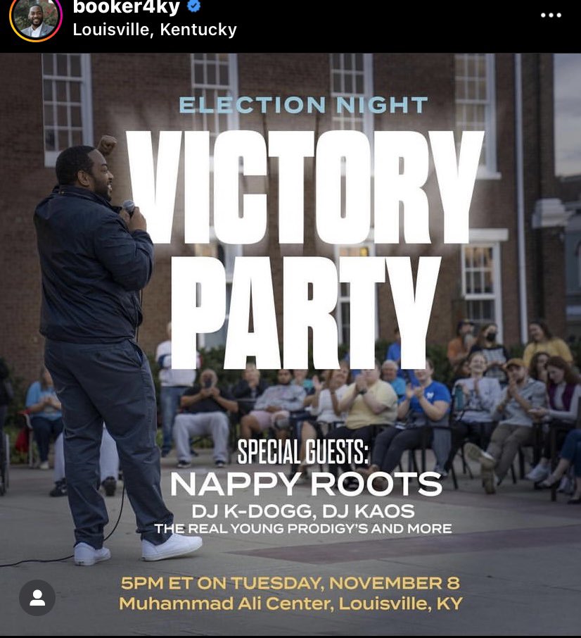 youngprodigys_'s tweet photo. Pull up on us tonight! We are performing at the Ali Center 6pm for the @Booker4KY Victory Party. We are so honored to be apart of this historic night. Go Vote today for real change. #bookerforsenate #AliCenter @BlackVotersMtr https://t.co/uIpxLETXMc