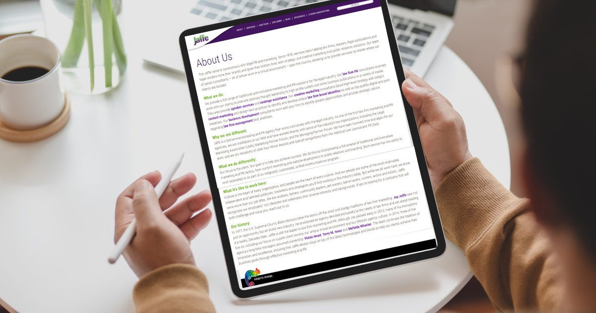 Prospective clients are learning about you long before you have a chance to directly engage with them. They are actively searching for information about your firm’s services, values, and culture.

What are they finding?

#LegalMarketing #LawFirmMarketing #LawFirms #SharingTMI