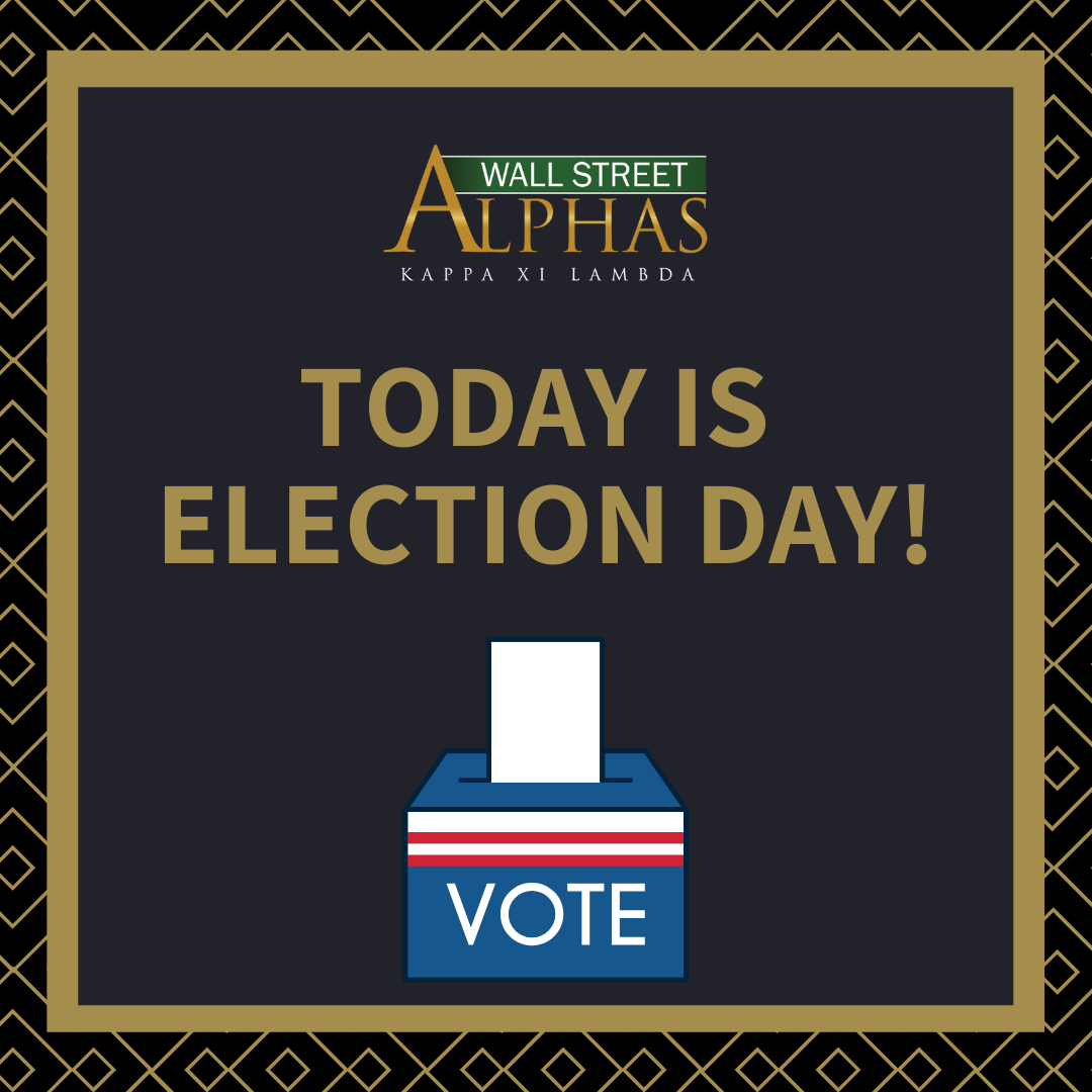 WallStAlphas's tweet photo. Vote! 

#AlphaPhiAlpha #WallStreetAlphas #VotelessPeopleIsAHopelessPeople #ΑΦΑ #APhiA https://t.co/Nmgf9p7SlR