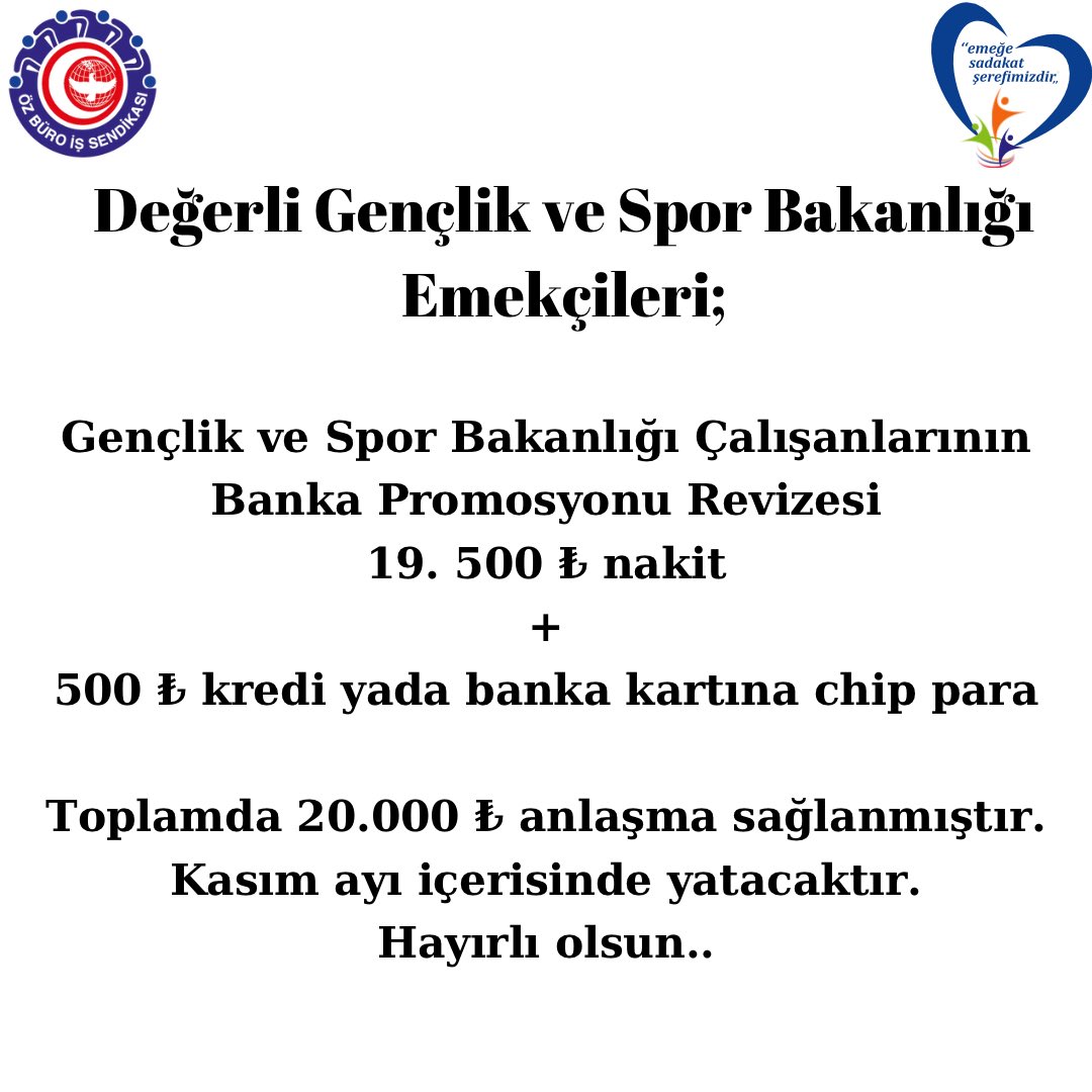 Öz Büro İş Sendikası (@ozburois) on Twitter photo 