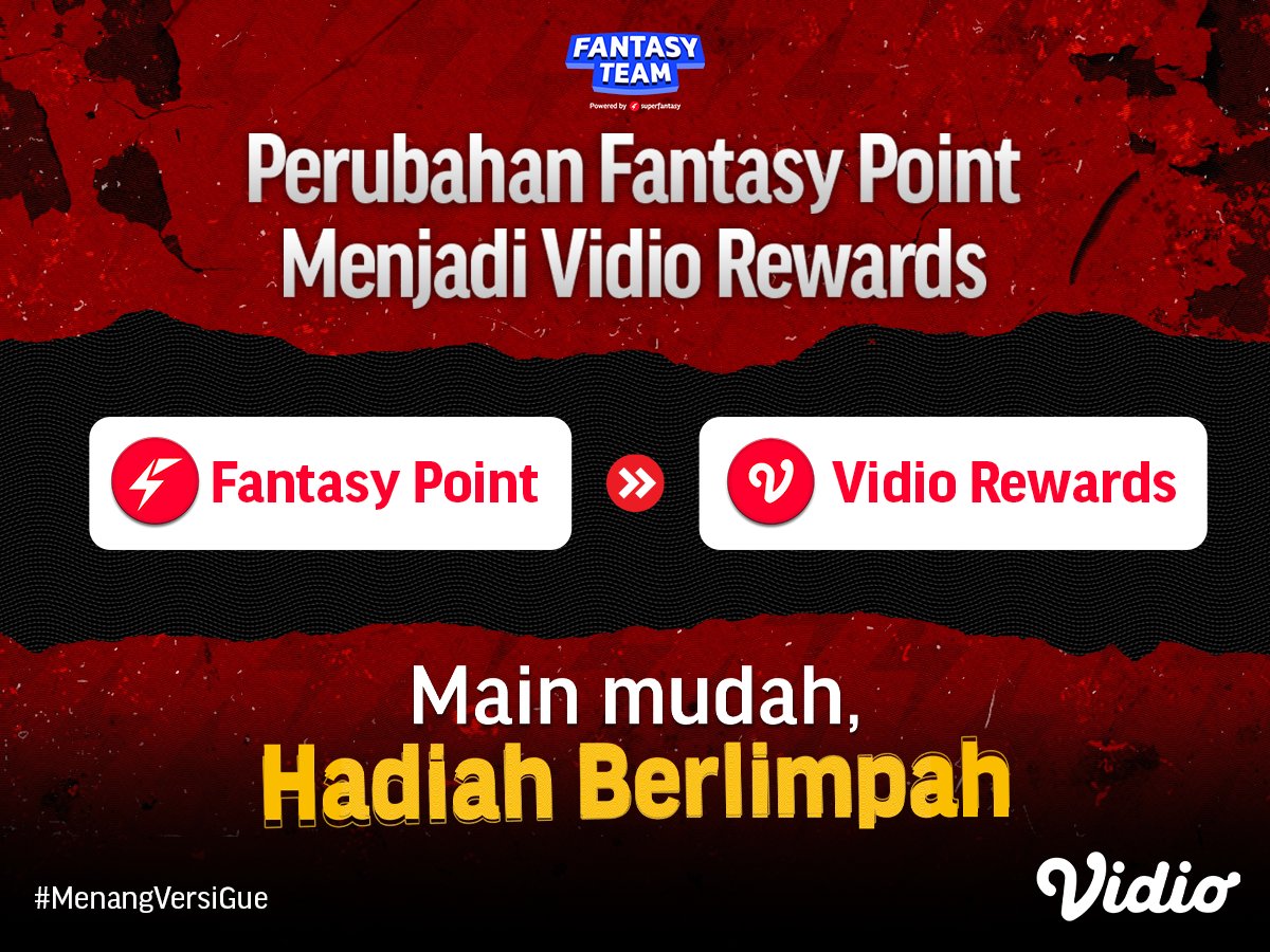 Fantasy Team by Vidio on Twitter "Info terbaru buat Manager Fantasy