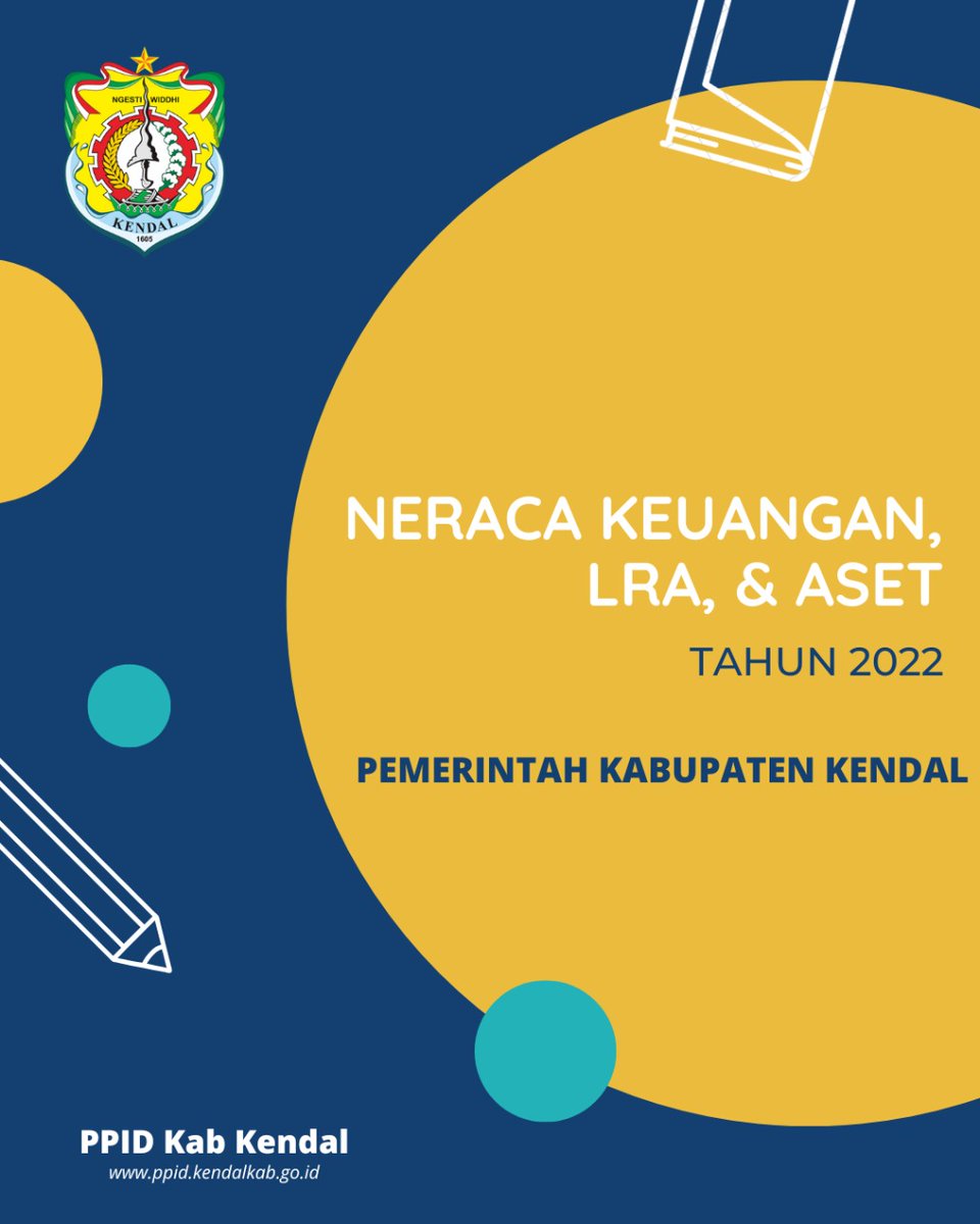 Diskominfokend1's tweet photo. Neraca Keuangan, Laporan Realisasi Anggaran dan Aset Tahun 2022 Pemerintah Kabupaten Kendal.
Selengkapnya : https://t.co/2se5D2N9yU
@PemkabKendal
@Lapor_kendal
#kendal #kendallebihbaik #kendalrecovery #laporkendal #ppidkendal #ppid https://t.co/c9B3tTejWd