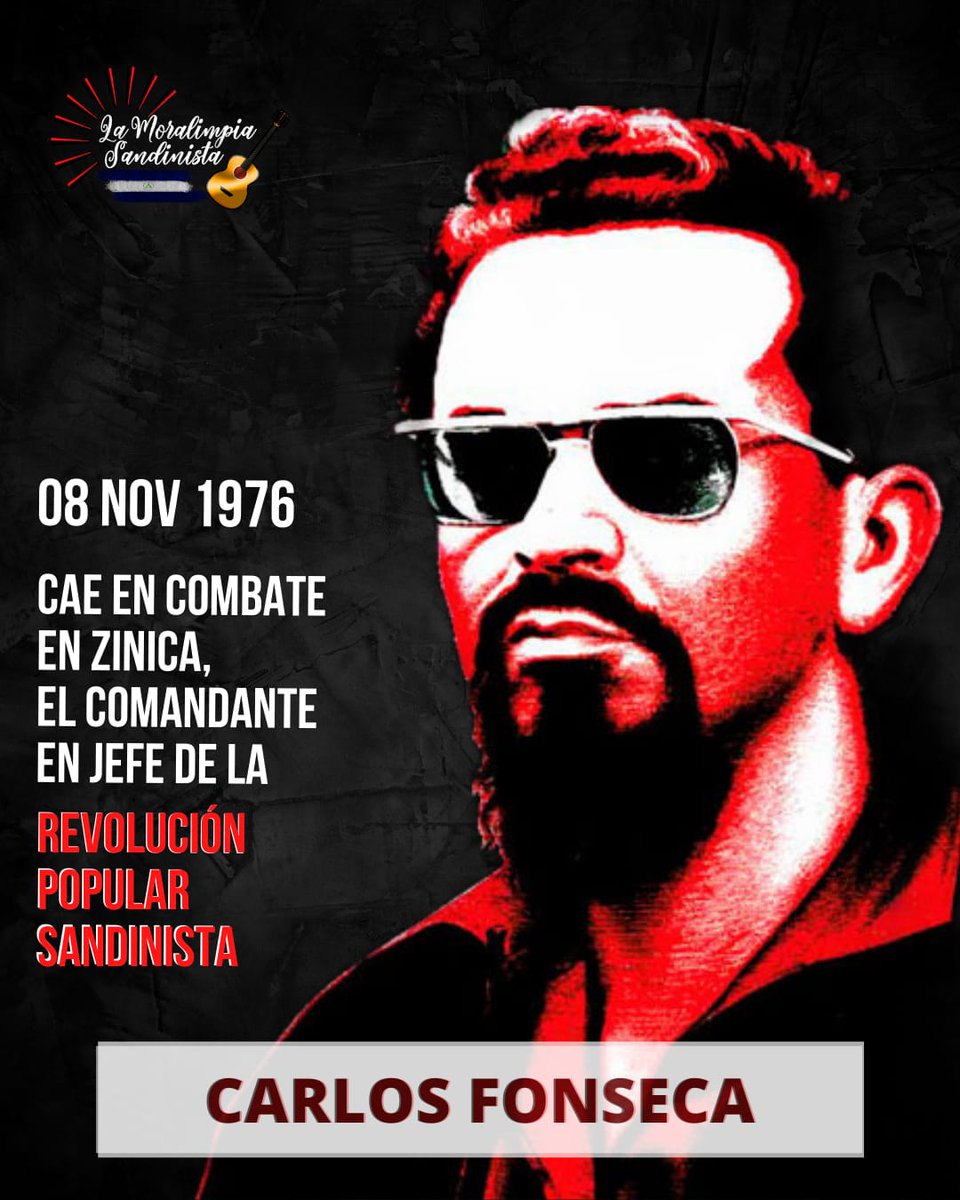 Te mataron cien veces y cien veces temblaron los cobardes al verte nuevo y multiplicado. A 46 años del tránsito a la inmortalidad #Nicaragua entera te grita ¡Presente! #UnidosVencemosVenceremos <a href="/Hellen2HL/">Helen Huerta L.</a> @Harley0481 <a href="/carlosfsln/">Carlos Fonseca Teran</a>
