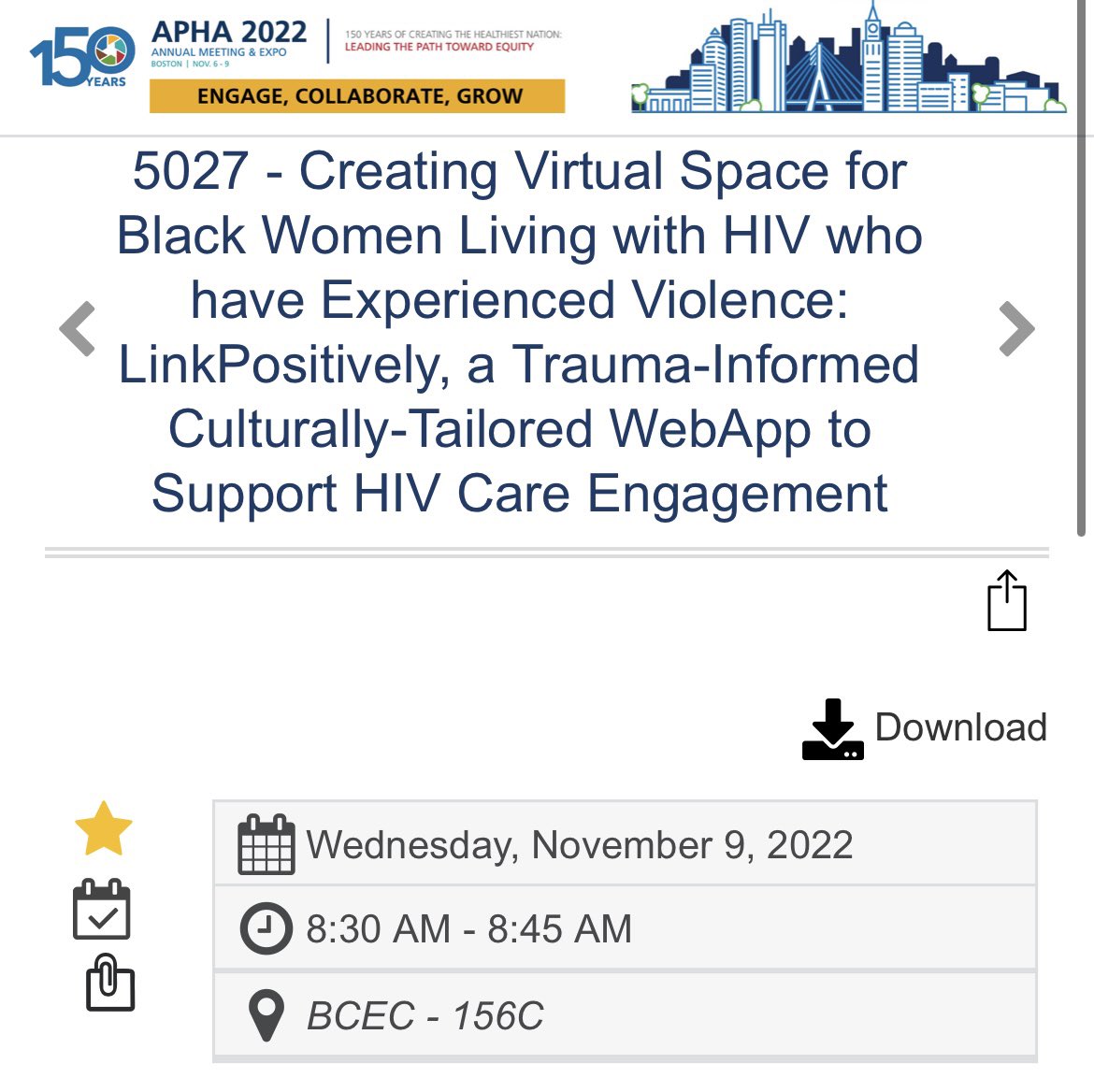 Then, tomorrow morning bright and early at 8:30am, I’ll be presenting on the <a href="/iSTRIVE_lab/">iSTRIVE Research Lab</a> development of a mobile app to promote HIV care engagement and meet the needs of those same women, by <a href="/UCSD_HIV/">UCSD_HIV</a> <a href="/SDCFAR/">SDCFAR_Science</a> researchers <a href="/JK_Stockman/">Dr. Jamila K. Stockman</a> <a href="/KiyomiTsuyuki/">Dr. Kiyomi Tsuyuki</a> #APHA2022 <a href="/APHAAnnualMtg/">APHA's Annual Meeting & Expo</a>