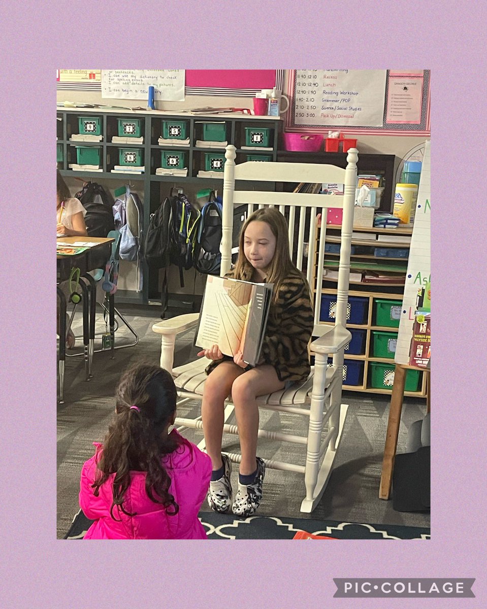 What a treat to hear a read aloud from a classmate to start the morning! 💖 #amazingreader #secondgrade #DragonProud #InspireExcellence <a href="/rockenbaughES/">Rockenbaugh ES</a> <a href="/Carrollisd/">Carroll ISD</a>