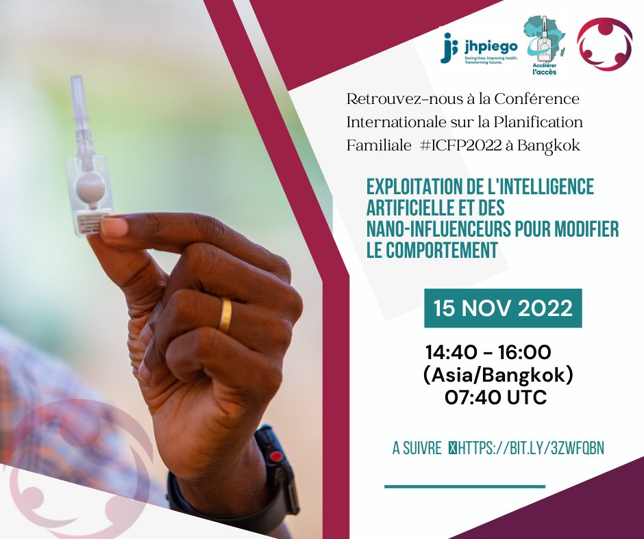 DMPASCNow's tweet photo. Retrouvez le @DMPASCNow à @ICFP2022 ce 15 nov 2022 à 14:40 (Asia/Bangkok) 07:40 UTC. On partagera les résultats d’une campagne digitale menée grâce aux algorithmes de l’AI. A suivre en direct 👉 https://t.co/q0liWnHXk0 #DMPASCNow2 @AnnePfitzer @PerriSutton @CelestinCompao1 https://t.co/R8rLBIScSx