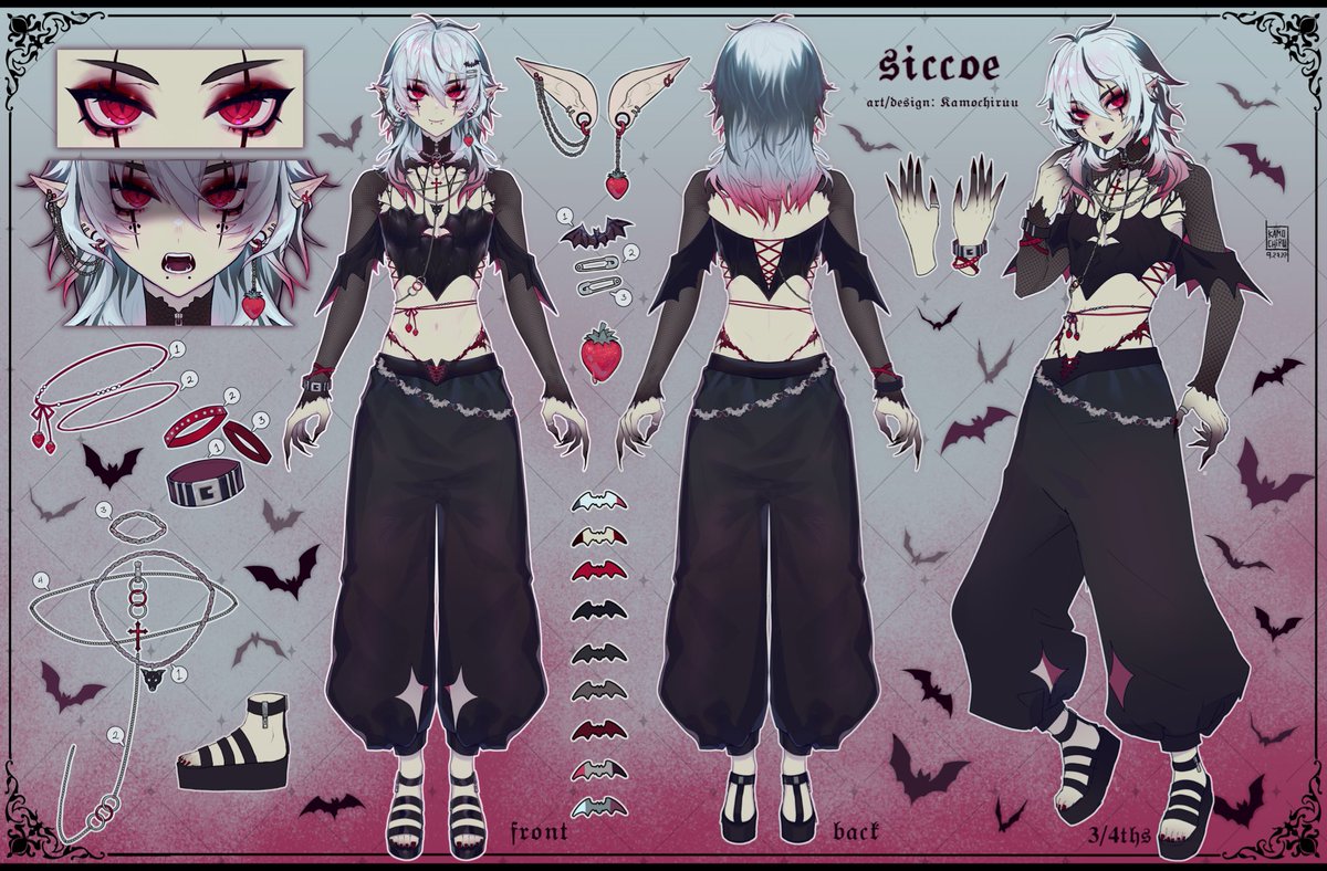 siccoeVT's tweet image. hello all! I’m Sic 🦇
just a bat with a crippling fear of boredom 

no debut date yet. my human form is new, so I’m really not used to organizing things.. or using technology… or interacting with other humans…. 

I’ll get the hang of it! please stay tuned!
#Vtubers #ENVtuber
