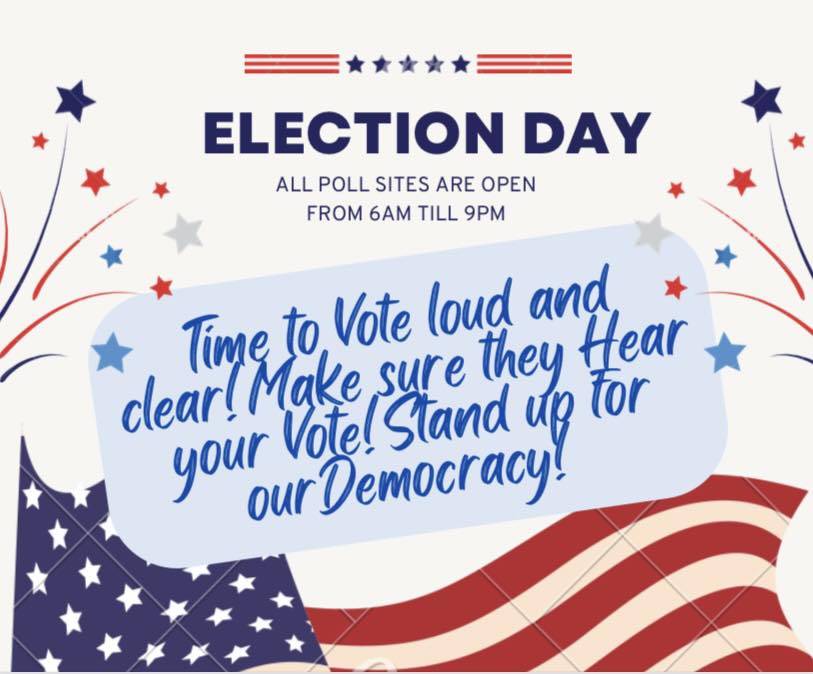 CrownCityDems's tweet photo. Do you need to look up your poll site? 
Go to https://t.co/Q93lxQ0O93
Get out and vote today! https://t.co/qvdG8EF9ZG