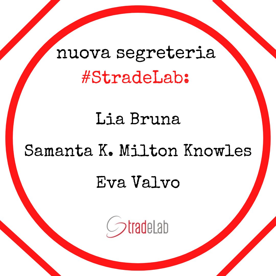 S_TRAD_E's tweet photo. #StradeLab ha una nuova segreteria. Nell'augurare buon lavoro alle elette e dare ufficialmente il benvenuto a Lia Bruna, al suo primo mandato, ci teniamo a ringraziare di cuore Marina Pugliano, segretaria uscente, per tutto l'impegno speso finora per #Strade! Grazie! https://t.co/hRGN60xzwT