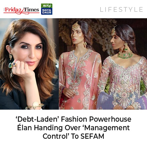 TFT_'s tweet photo. Debt-laden Pakistani #fashion powerhouse Élan is selling half of its equity to multi-brand group #SEFAM.
Details: https://t.co/V4RGd0Jym8
#fashionstyle #model https://t.co/pET8F5Dgp3