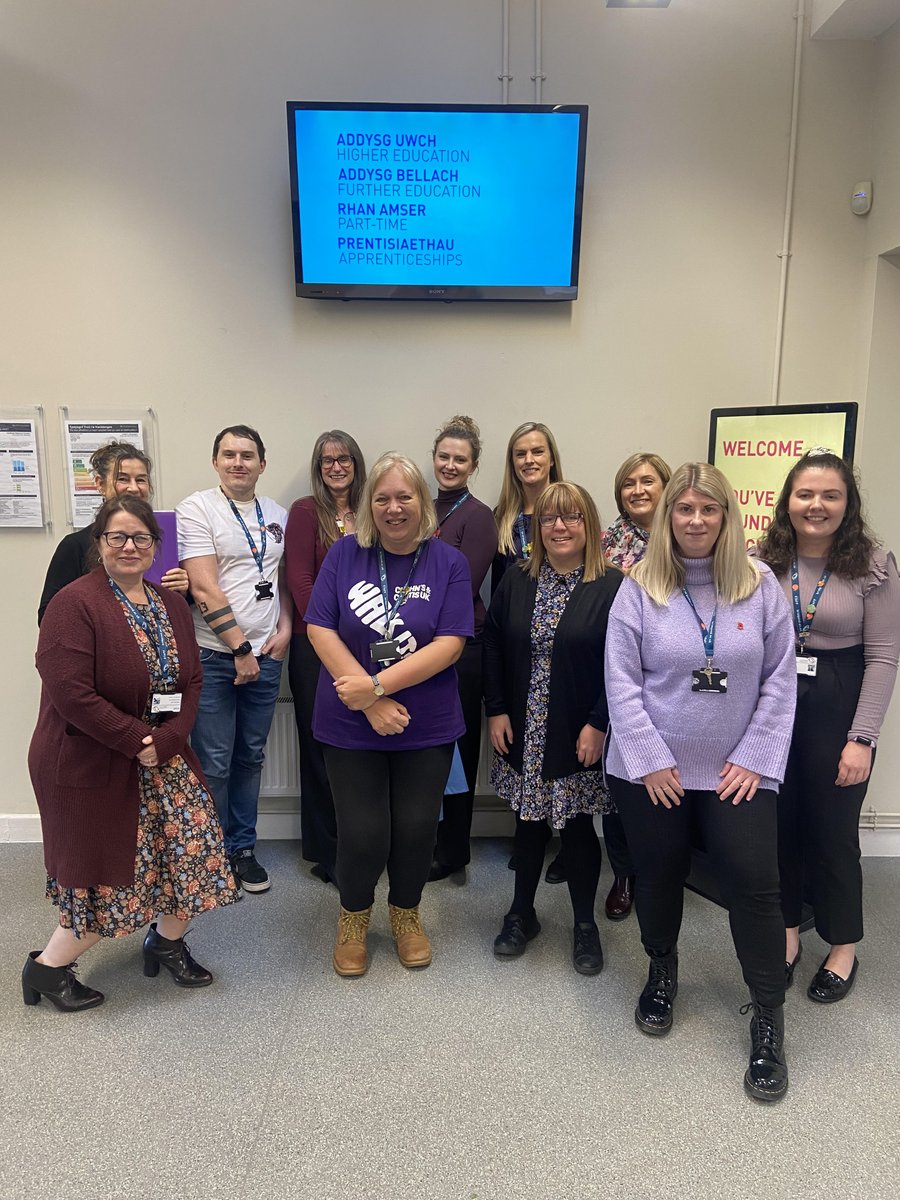 BridgendCollege's tweet photo. 🥳 Staff are celebrating Purple Tuesday today by wearing purple, doing quizzes and completing word searches. This movement helps to raise awareness of disability and improve the customer experience for disabled people. https://t.co/AnAlx35Z8f