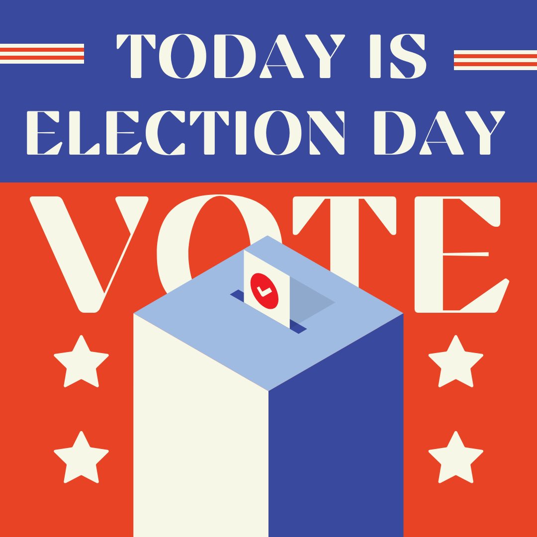 Today is Election Day. Be sure to go out and exercise your right to vote! If you are a PA resident and need information on where your polling place is located, go to pavoterservices.pa.gov and use their search tool. Polls are open from 7am-8pm. Happy voting! 🗳️