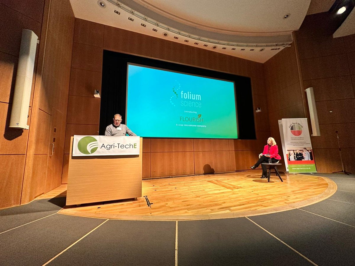 RothamstedCRE's tweet photo. First up in the Start-Up Showcase is @FoliumScience, introducing Flourish 🌱
@Agri_Tech_E #REAP2022 #agritechweek #agritech https://t.co/WOxYgnvqLV